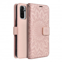 XIAOMI Redmi 10 5G Wallet Cases MEZZO Book Mandala  Rose gold