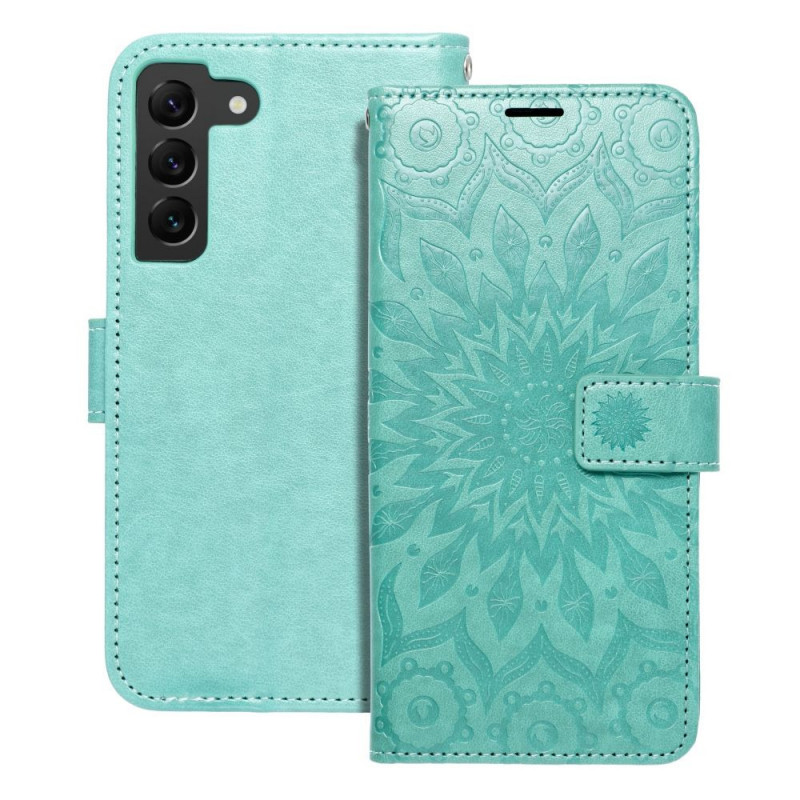 Samsung Galaxy S22 Wallet Cases MEZZO Book Mandala  Green 