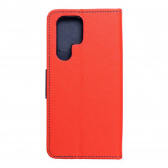 Samsung Galaxy S22 Ultra Wallet Cases Fancy Book Red / Navy