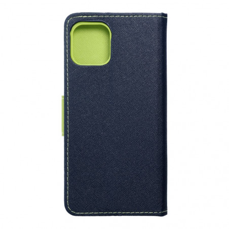 Motorola Edge Wallet Cases Fancy Book Navy / Lime