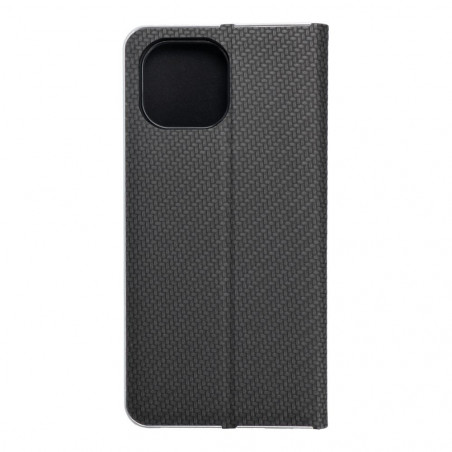 XIAOMI Mi 11 Lite Wallet Cases LUNA Book Carbon Carbon Fibre, Elegant  Black 