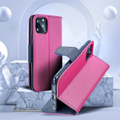 Apple iPhone 7 Wallet Cases Fancy Book Pink / Navy 