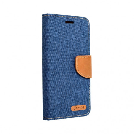 Apple iPhone 6 6S Wallet Cases CANVAS Book Navy blue