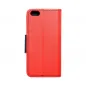 Apple iPhone 5 5S Wallet Cases Fancy Book Red / Navy 