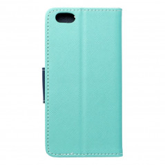 Apple iPhone 6 6S Wallet Cases Fancy Book Mint / Navy 