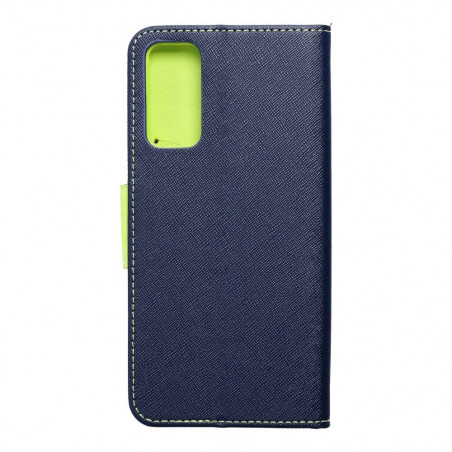 Samsung Galaxy S20 FE 5G 2022 Wallet Cases Fancy Book Navy / Lime