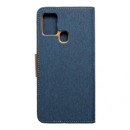 Samsung Galaxy A21s Wallet Cases CANVAS Book Navy blue 