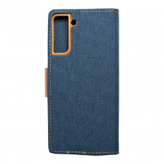 Samsung Galaxy S21 Plus 5G Wallet Cases CANVAS Book Navy blue