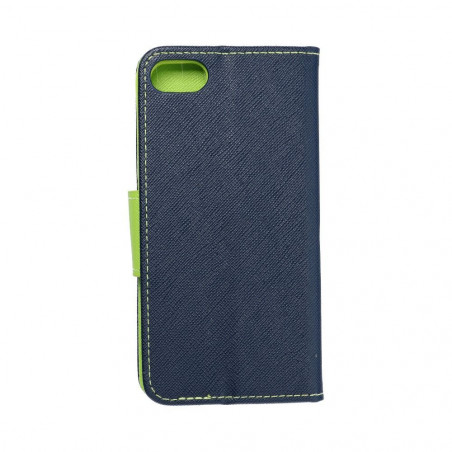 Apple iPhone 7 Wallet Cases Fancy Book Navy / Lime 