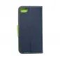 Apple iPhone 7 Wallet Cases Fancy Book Navy / Lime 