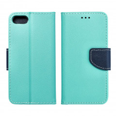 Apple iPhone 8 Wallet Cases Fancy Book Mint / Navy 