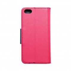 Apple iPhone 5 5S Wallet Cases Fancy Book Pink / Navy 