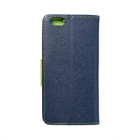 Apple iPhone 6 6S Wallet Cases Fancy Book Navy / Lime 