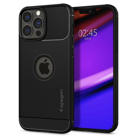 Apple iPhone 13 Pro Max Case Spigen Armor Carbon Fibre, Elegant  Black
