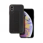 Apple iPhone XS Case LEATHER Case Kickstand Black 