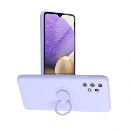 Samsung Galaxy A32 5G Case Silicone ring Violet