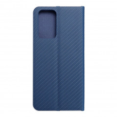 XIAOMI Redmi Note 10 Pro Max Wallet Cases LUNA Book Carbon Carbon Fibre, Elegant  Blue 