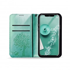 Samsung Galaxy A52 5G Wallet Cases MEZZO Book Tree  Green 