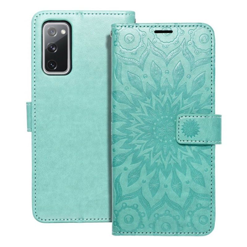 Samsung Galaxy S20 FE Wallet Cases MEZZO Book Mandala  Green 