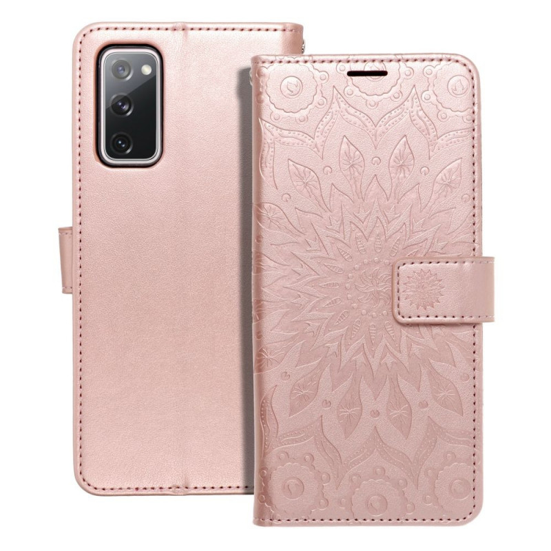 Samsung Galaxy S20 FE 5G 2022 Wallet Cases MEZZO Book Mandala  Rose gold 