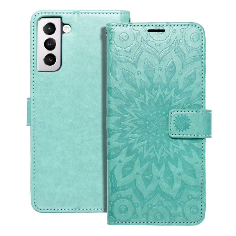 Samsung Galaxy A12 Wallet Cases MEZZO Book Mandala  Green 