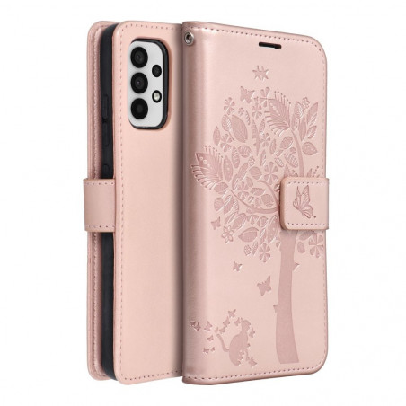 Samsung Galaxy A32 LTE Wallet Cases MEZZO Book Tree  Rose gold 