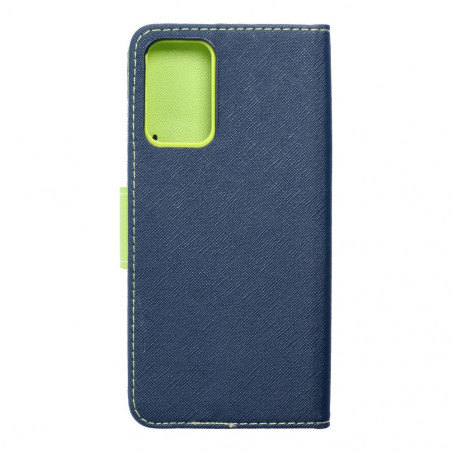 Samsung Galaxy A72 5G Wallet Cases Fancy Book Navy / Lime 