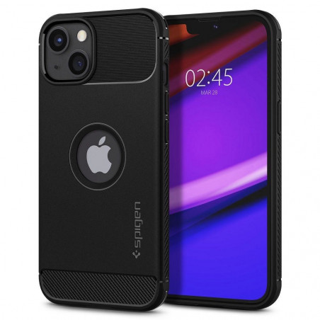 Apple iPhone 13 Case Spigen Armor Carbon Fibre, Elegant  Black