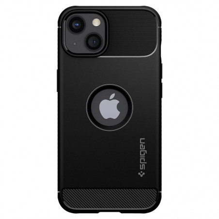 Apple iPhone 13 Case Spigen Armor Carbon Fibre, Elegant  Black