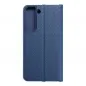 Samsung Galaxy S22 Wallet Cases LUNA Book Carbon Carbon Fibre, Elegant  Blue 