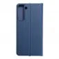 Samsung Galaxy S22 Plus Wallet Cases LUNA Book Carbon Carbon Fibre, Elegant  Blue 