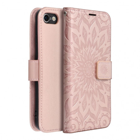 Apple iPhone 7 Wallet Cases MEZZO Book Mandala  Rose gold 