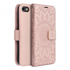 Apple iPhone SE 2020 Wallet Cases MEZZO Book Mandala  Rose gold 