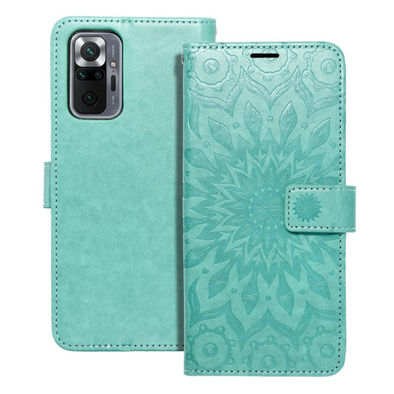 XIAOMI Redmi Note 10 Pro Max Wallet Cases MEZZO Book Mandala  Green 