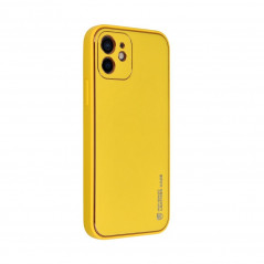 Apple iPhone 12 Case Leather Yellow 