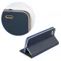 Apple iPhone 7 Wallet Cases LUNA Book Gold Elegant  Navy blue 