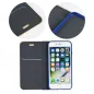 Apple iPhone 7 Wallet Cases LUNA Book Gold Elegant  Navy blue 