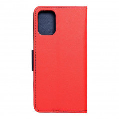 LG K52 Wallet Cases Fancy Book Red / Navy 