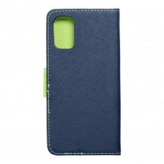 Samsung Galaxy A02s Wallet Cases Fancy Book Navy / Lime 