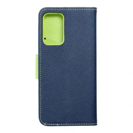 Samsung Galaxy A52s 5G Wallet Cases Fancy Book Navy / Lime 