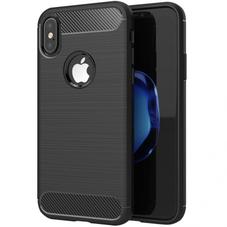 Apple iPhone XS Case Carbon Elegant  Black 