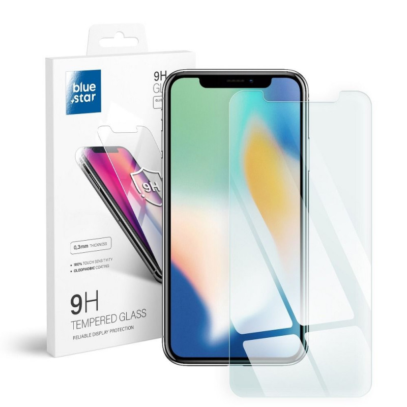 Apple iPhone X Tempered glass Blue Star 9H Transparent 