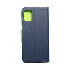 Samsung Galaxy A51 LTE Wallet Cases Fancy Book Navy / Lime