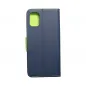 Samsung Galaxy A51 5G Wallet Cases Fancy Book Navy / Lime 