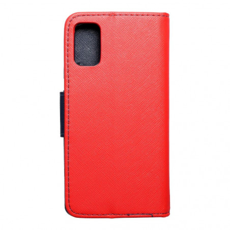 Samsung Galaxy A41 Wallet Cases Fancy Book Red / Navy 