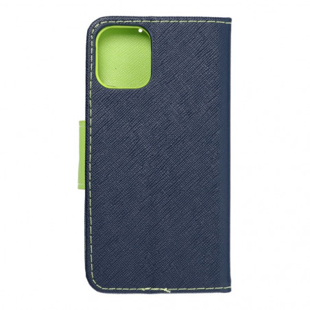 Apple iPhone 12 mini Wallet Cases Fancy Book Navy / Lime