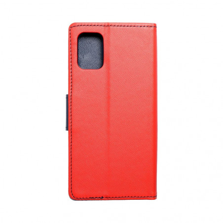 Samsung Galaxy A71 LTE Wallet Cases Fancy Book Red / Navy 