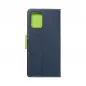 Samsung Galaxy S10 Lite Wallet Cases Fancy Book Navy / Lime 