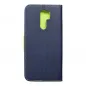 XIAOMI Redmi 9 Wallet Cases Fancy Book Navy / Lime 