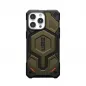 Apple iPhone 15 Pro Max Case Urban Armor Gear Monarch Pro MagSAFE  Kevlar element green 